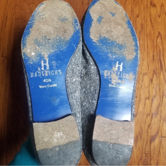 HADLEIGHS Tweed Monogram Slipper size 40.5 - Picture 6 of 10